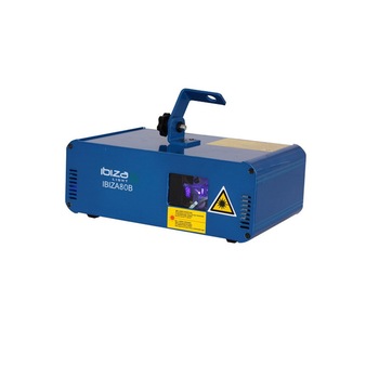 Laser disco Ibiza, 470 nm, putere 80 mW, activat de sunet, automat sau DMX Laser disco Ibiza, 470 nm, putere 80 mW, activat de sunet, automat sau DMX