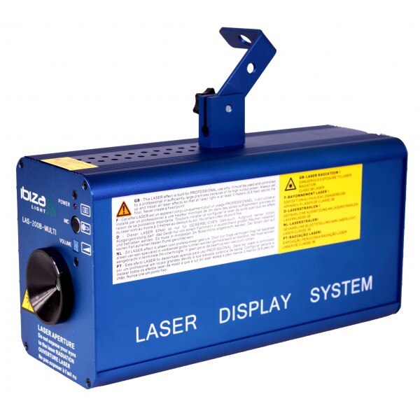 Laser disco Firefly, 200MW, Albastru cu DMX, comandat de muzica, automat sau DMX