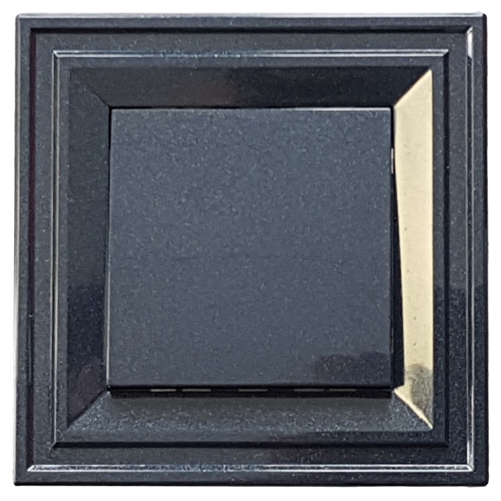 Ключ единичен LB Light CLASSIC 10А, 250V, перлено черно