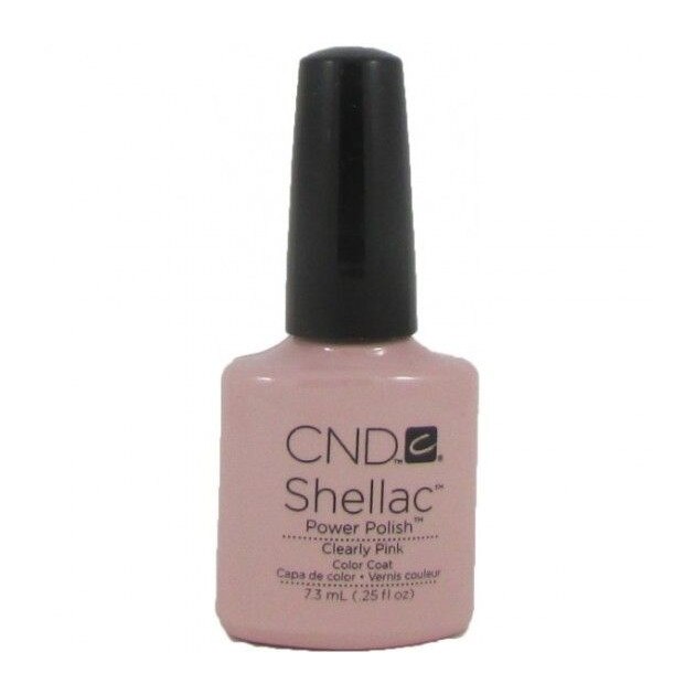 Lac unghii semipermanent CND Shellac Clearly Pink 7.3ml