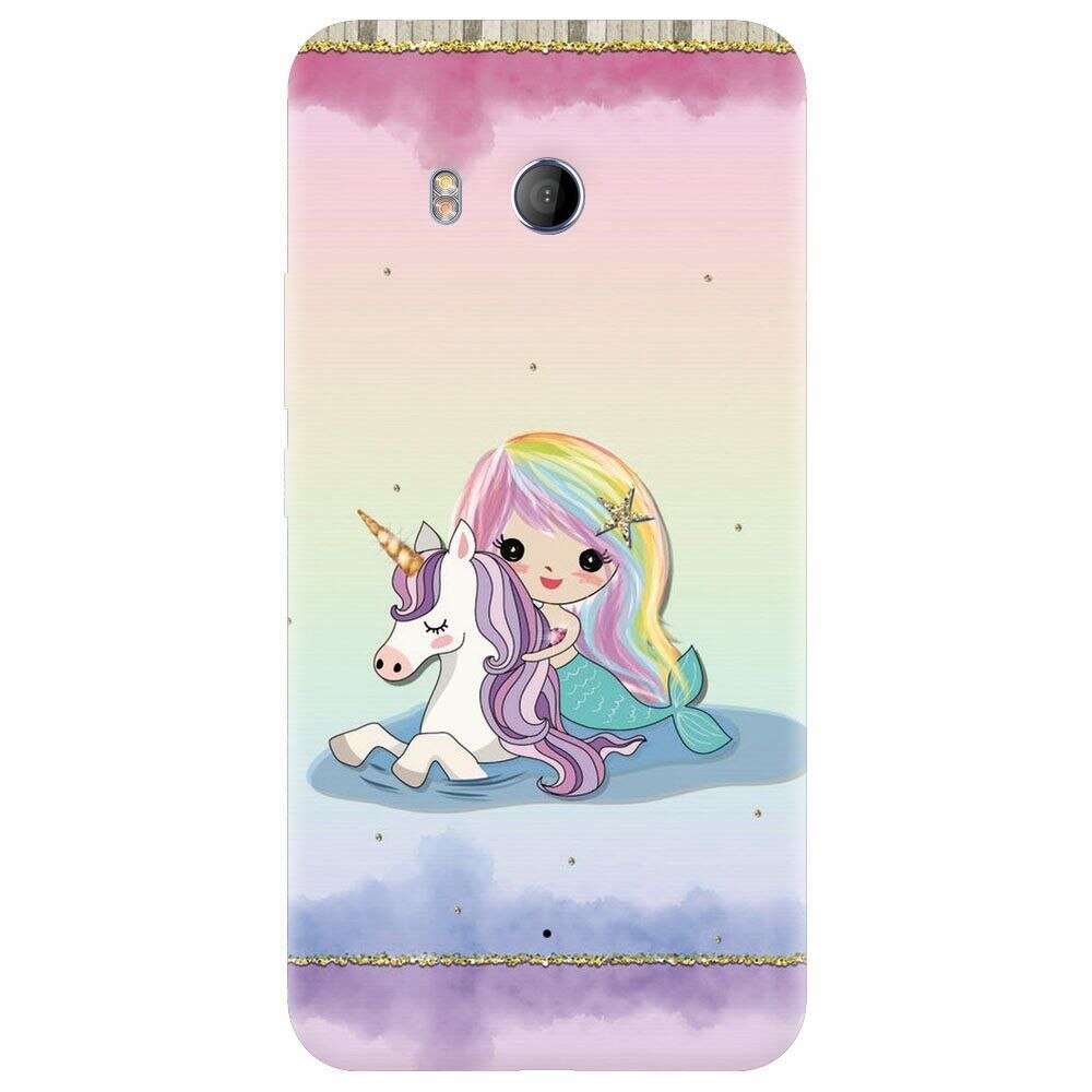 Husa silicon pentru Htc U 11, Mermaid Unicorn Play
