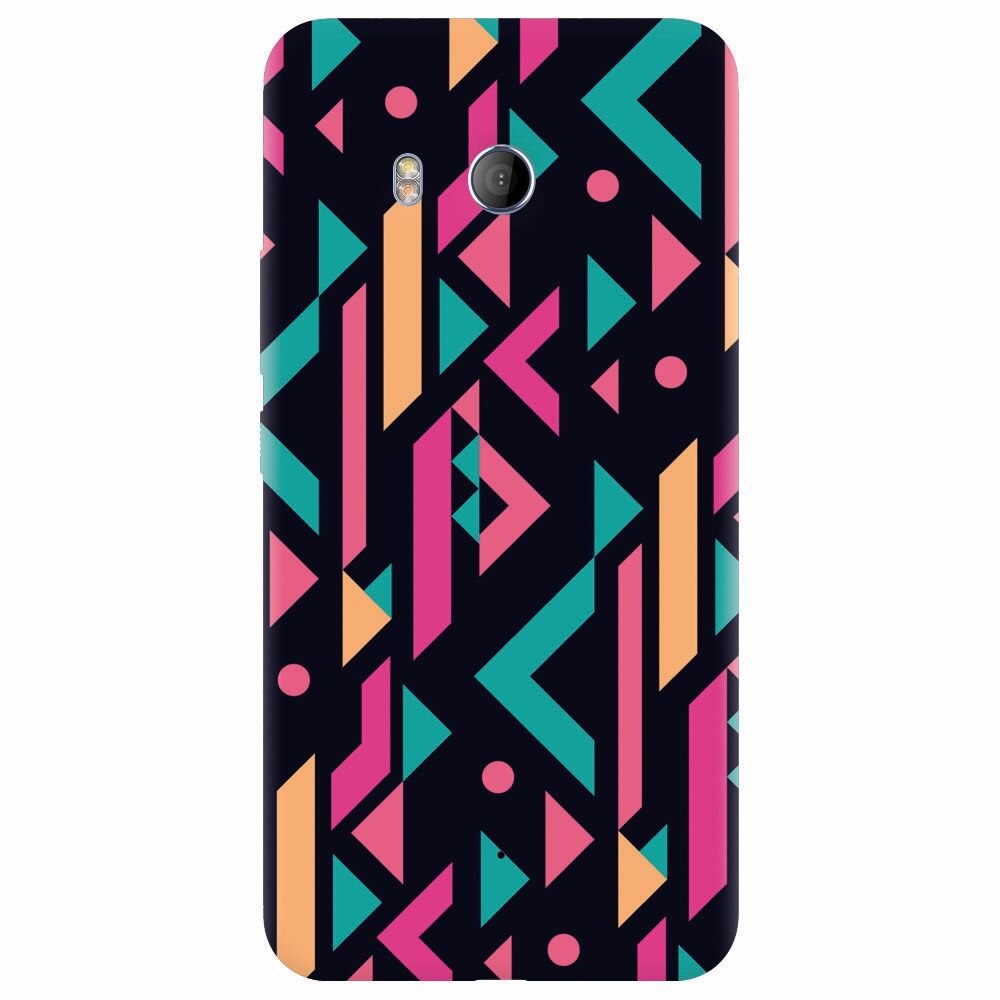 Husa silicon pentru Htc U 11, Alien Geometrics