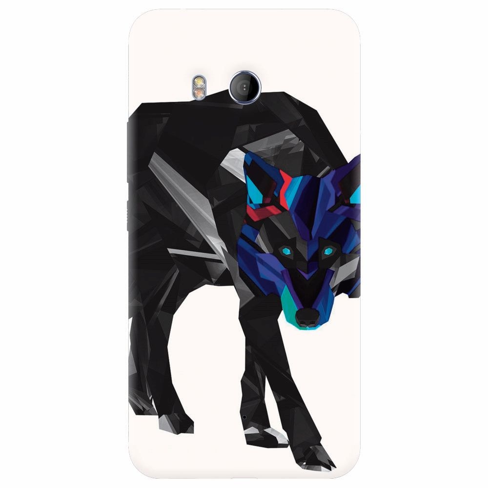 Husa silicon pentru Htc U 11, Abstract Wolf