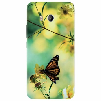 Husa silicon pentru Htc U 11, Butterfly Husa silicon pentru Htc U 11, Butterfly