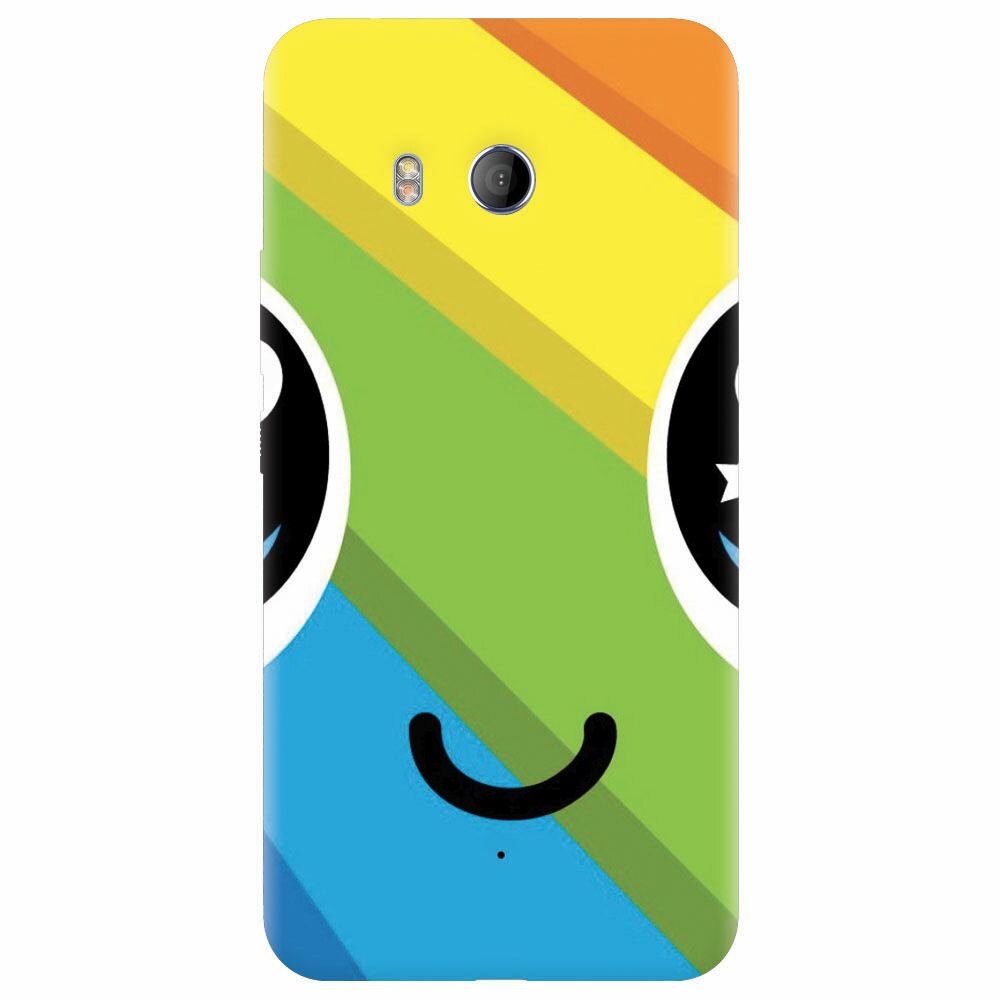 Husa silicon pentru Htc U 11, Happy Face