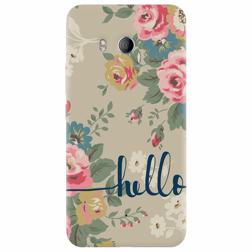 Husa silicon pentru Htc U 11, Cute Flower Phone