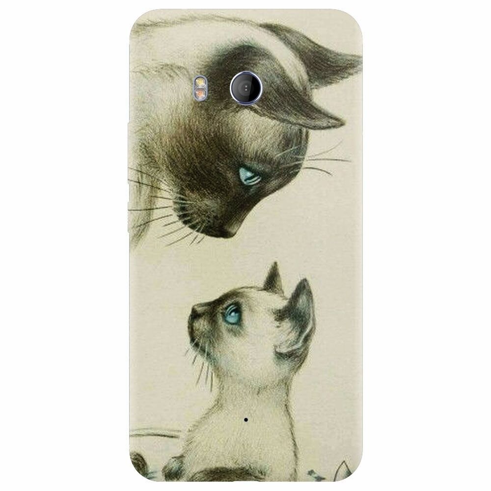 Husa silicon pentru Htc U 11, Little Cat