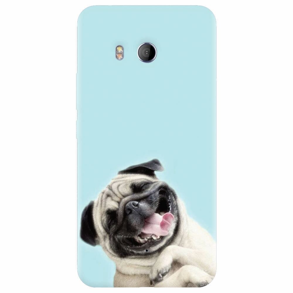 Husa silicon pentru Htc U 11, Happy Dog