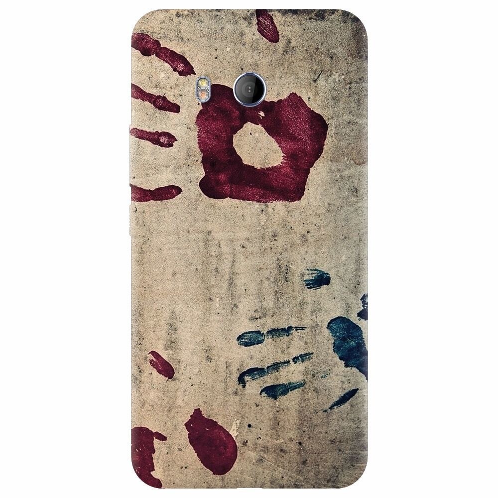 Husa silicon pentru Htc U 11, Handprints