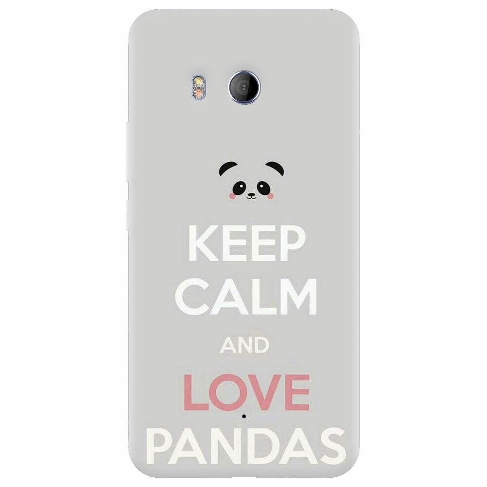 Husa silicon pentru Htc U 11, Panda Phone