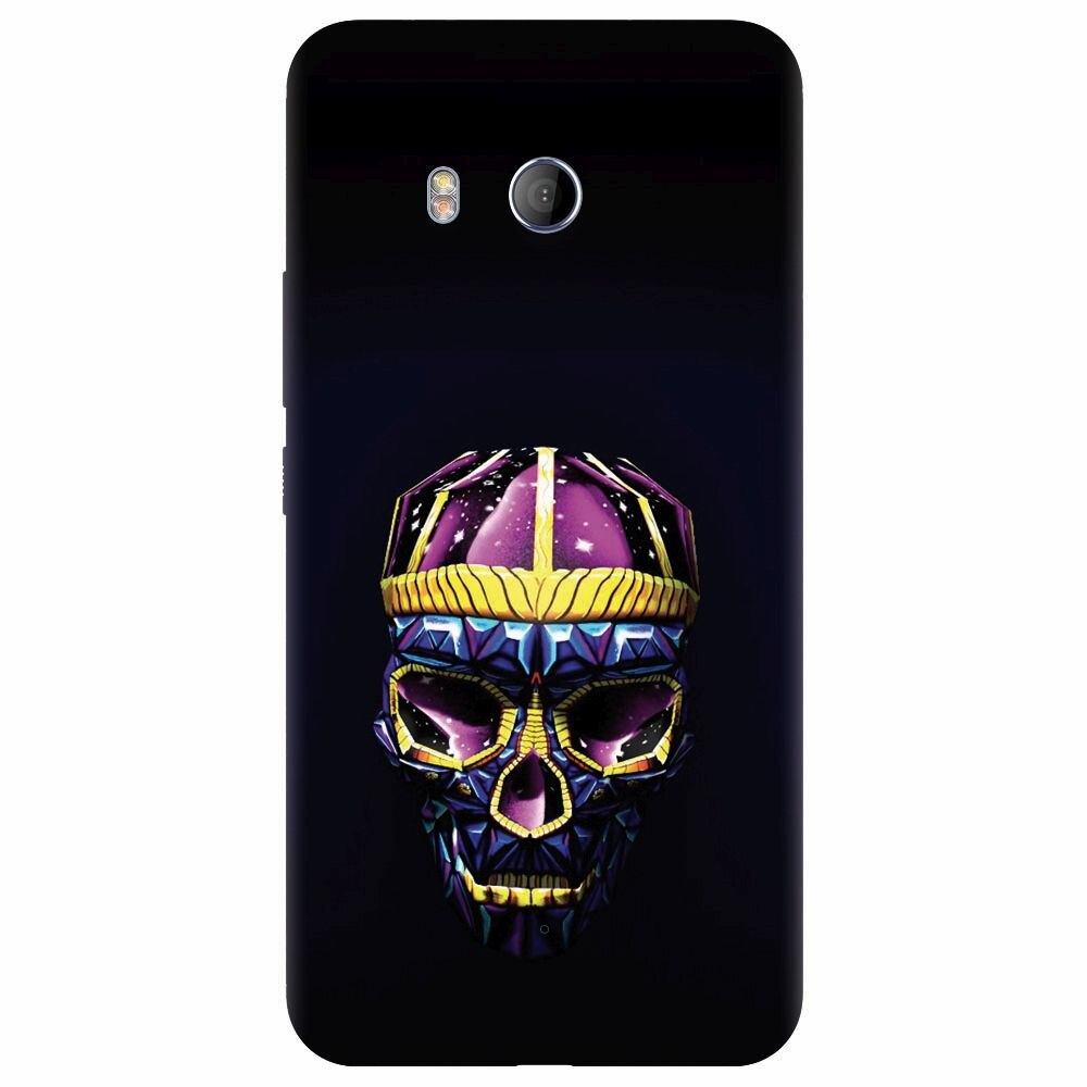 Husa silicon pentru Htc U 11, Colorfull Skull