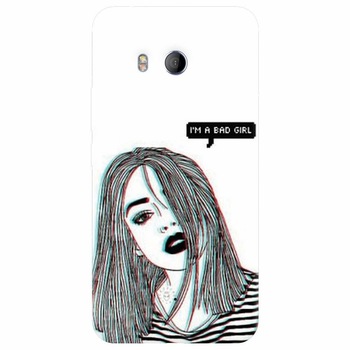 Husa silicon pentru Htc U 11, Im A Bad Girl Husa silicon pentru Htc U 11, Im A Bad Girl