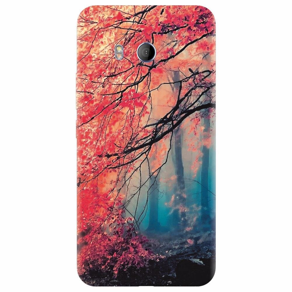 Husa silicon pentru Htc U 11, Morning Fog Inest Nature