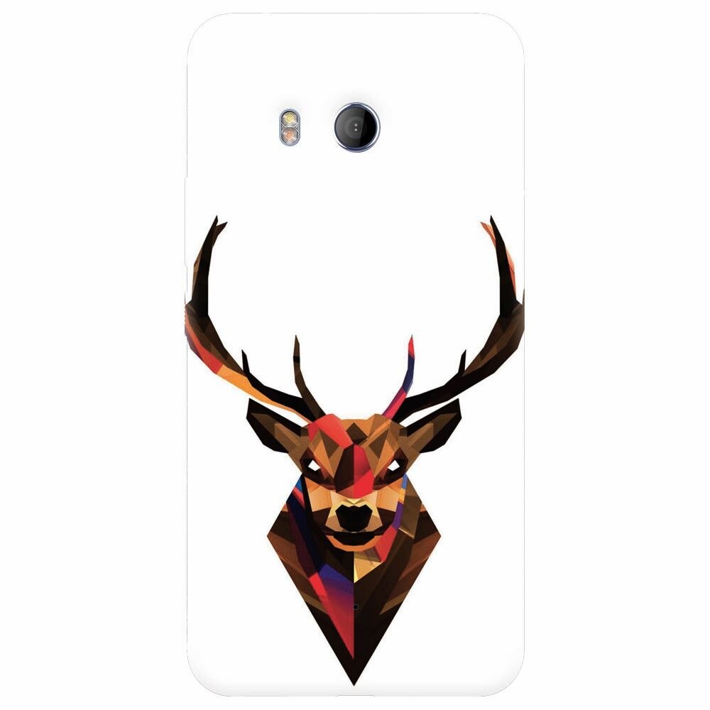 Husa silicon pentru Htc U 11, Geometric Tibetan Antelope