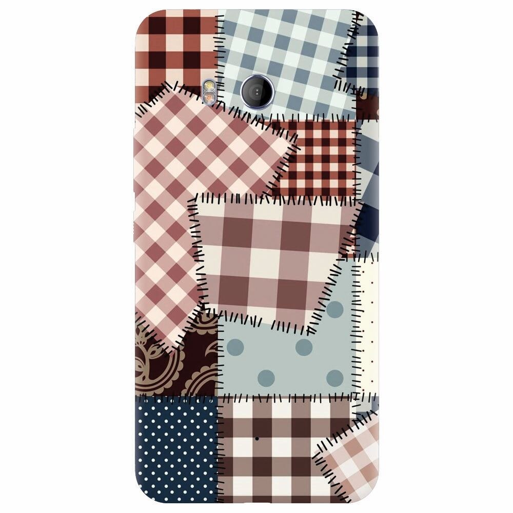 Husa silicon pentru Htc U 11, Patchwork Vector