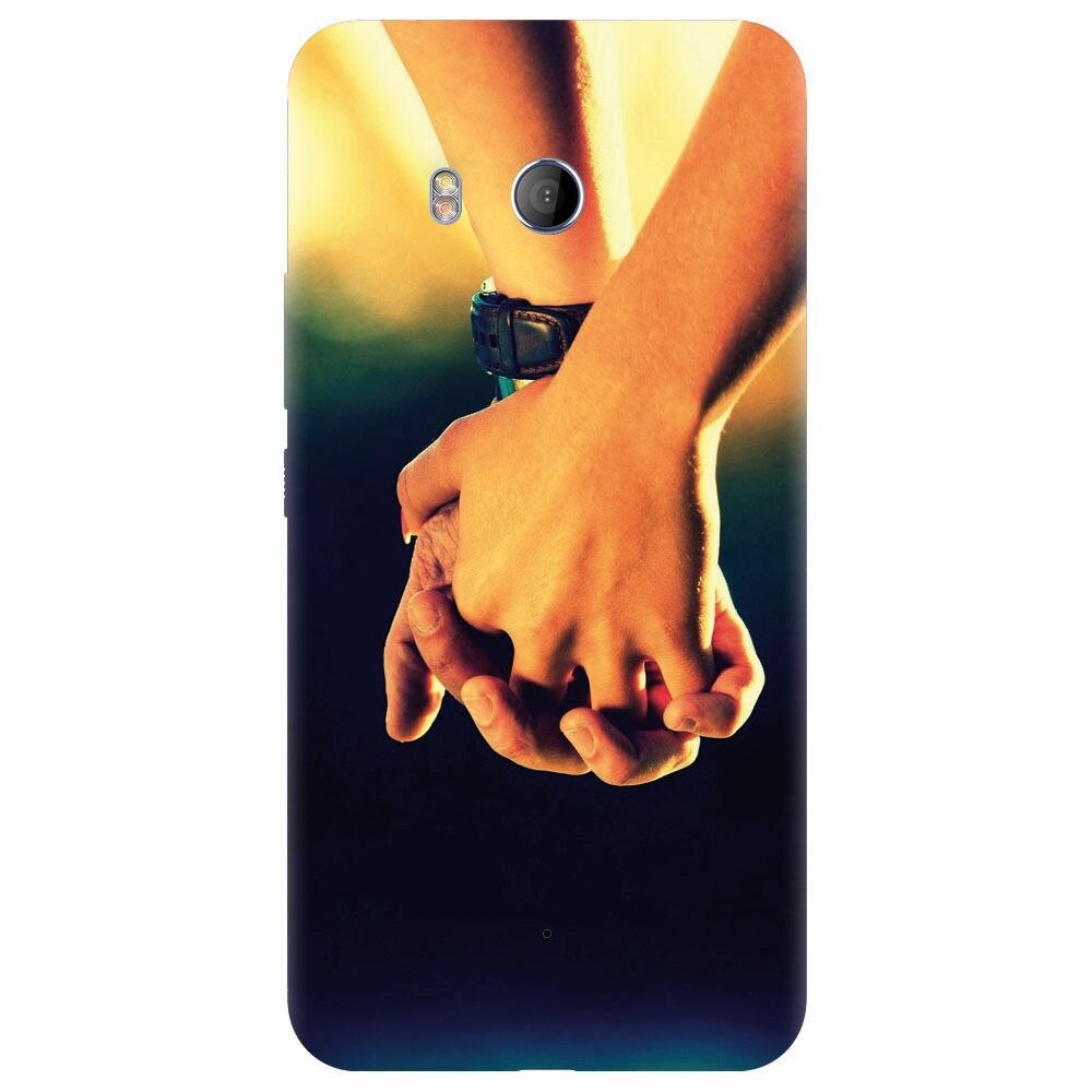 Husa silicon pentru Htc U 11, Couple Holding Hands