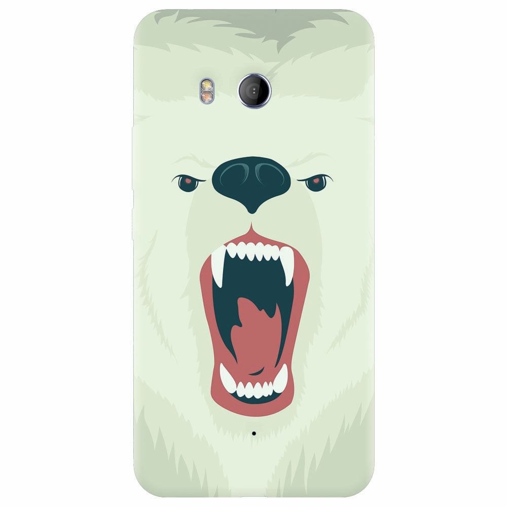 Husa silicon pentru Htc U 11, Fierce Polar Bear Winter