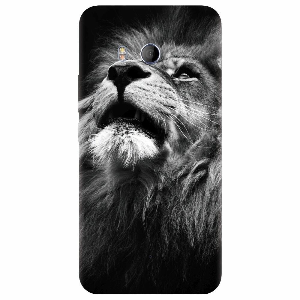 Husa silicon pentru Htc U 11, Majestic Lion Portrait