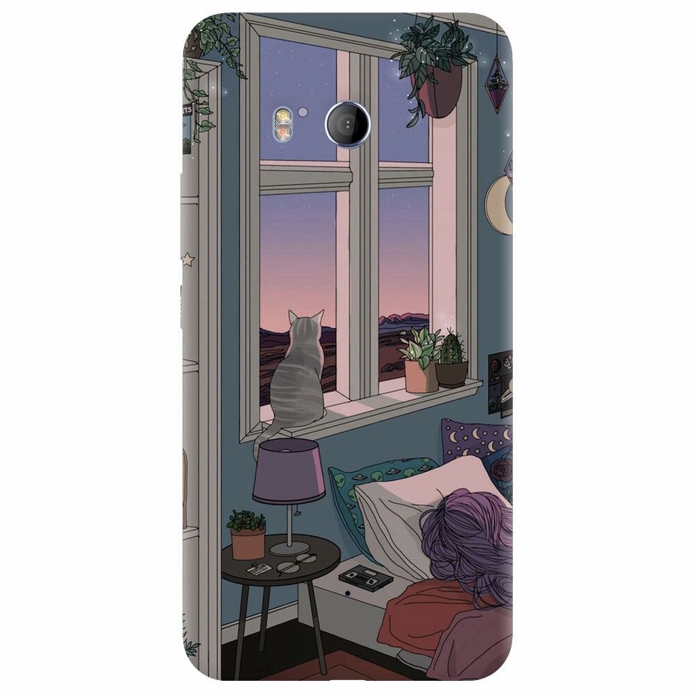 Husa silicon pentru Htc U 11, Girl Room