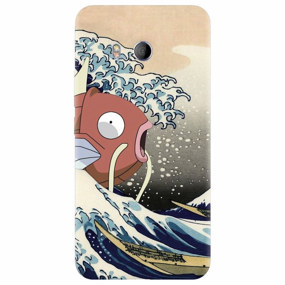 Husa silicon pentru Htc U 11, Great Wave Fish