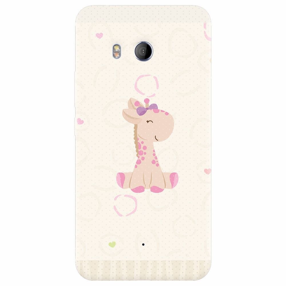 Husa silicon pentru Htc U 11, Giraffe Cute