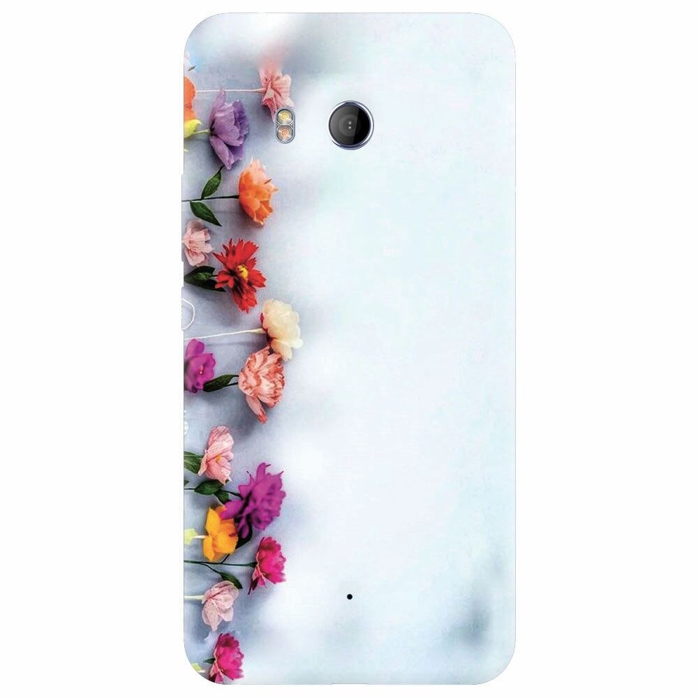 Husa silicon pentru Htc U 11, Flowers