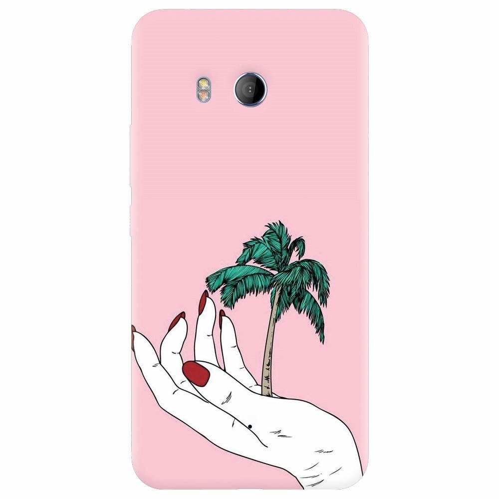 Husa silicon pentru Htc U 11, Palm Tree