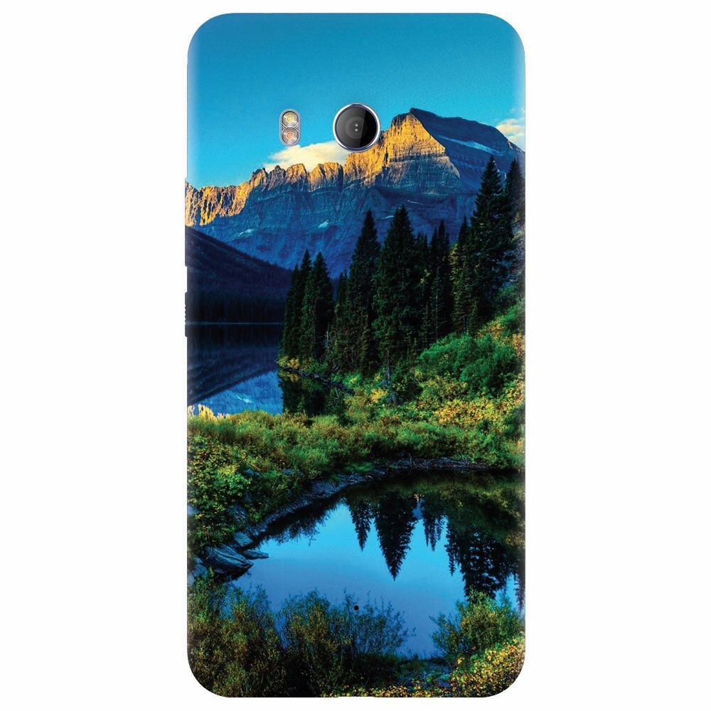 Husa silicon pentru Htc U 11, HDR Mountains Lake