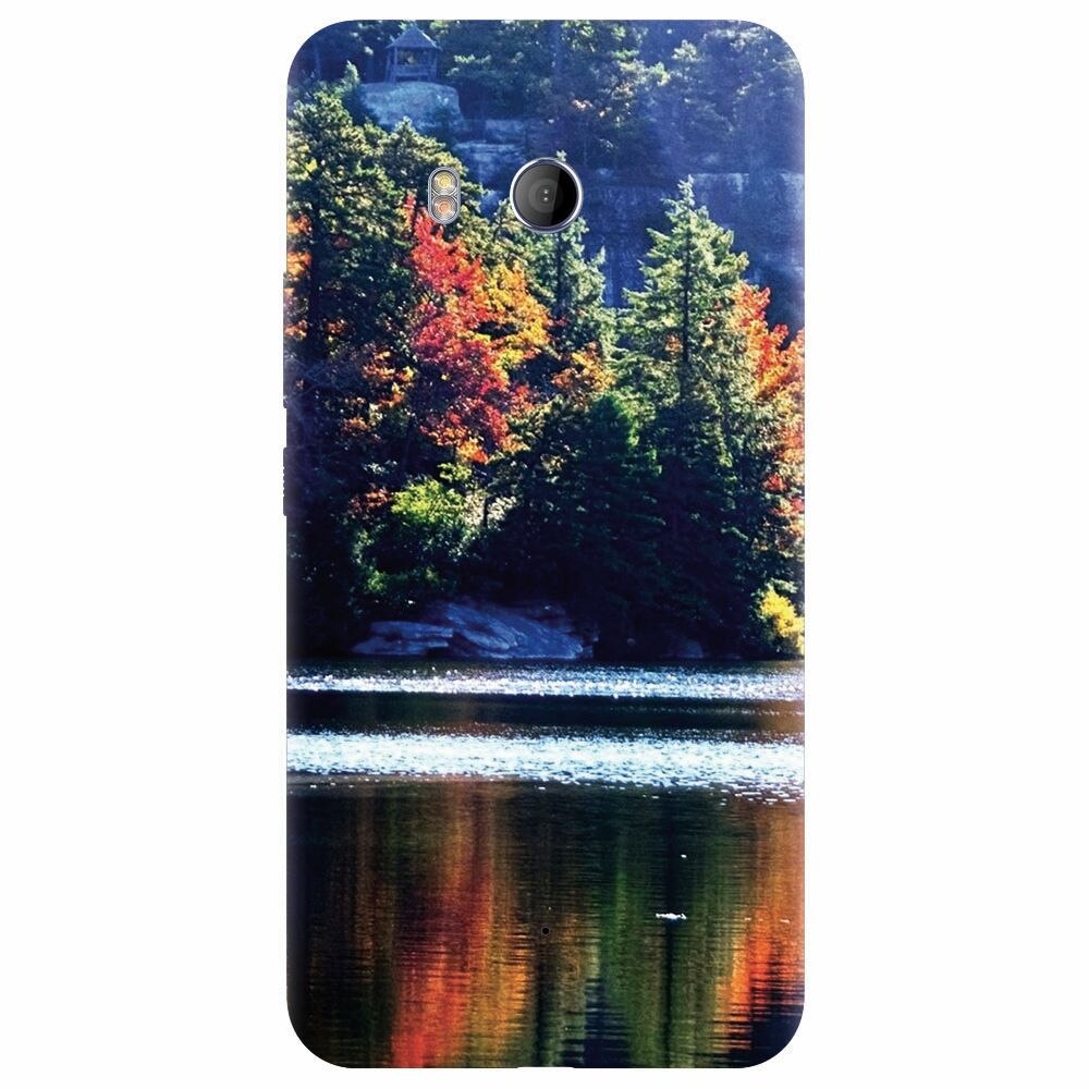 Husa silicon pentru Htc U 11, Lake Minnewaska Autumn