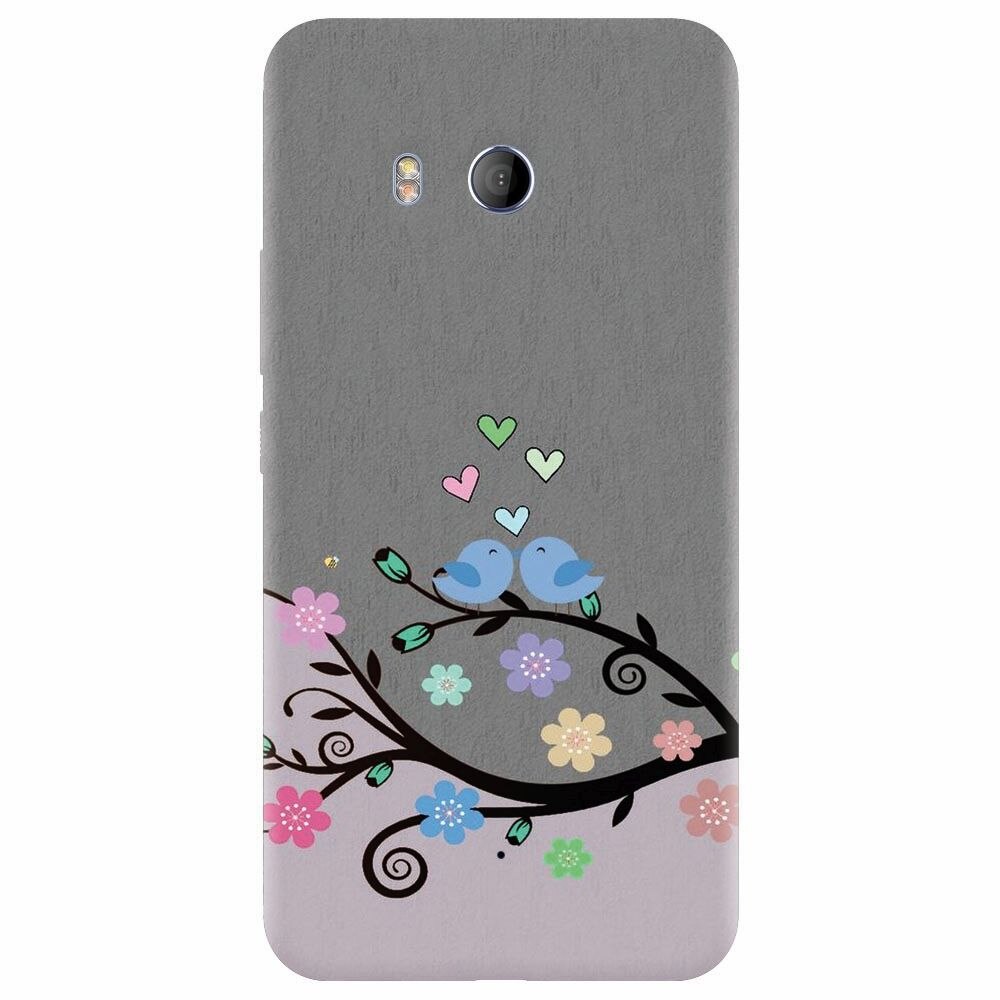 Husa silicon pentru Htc U 11, Bird Love