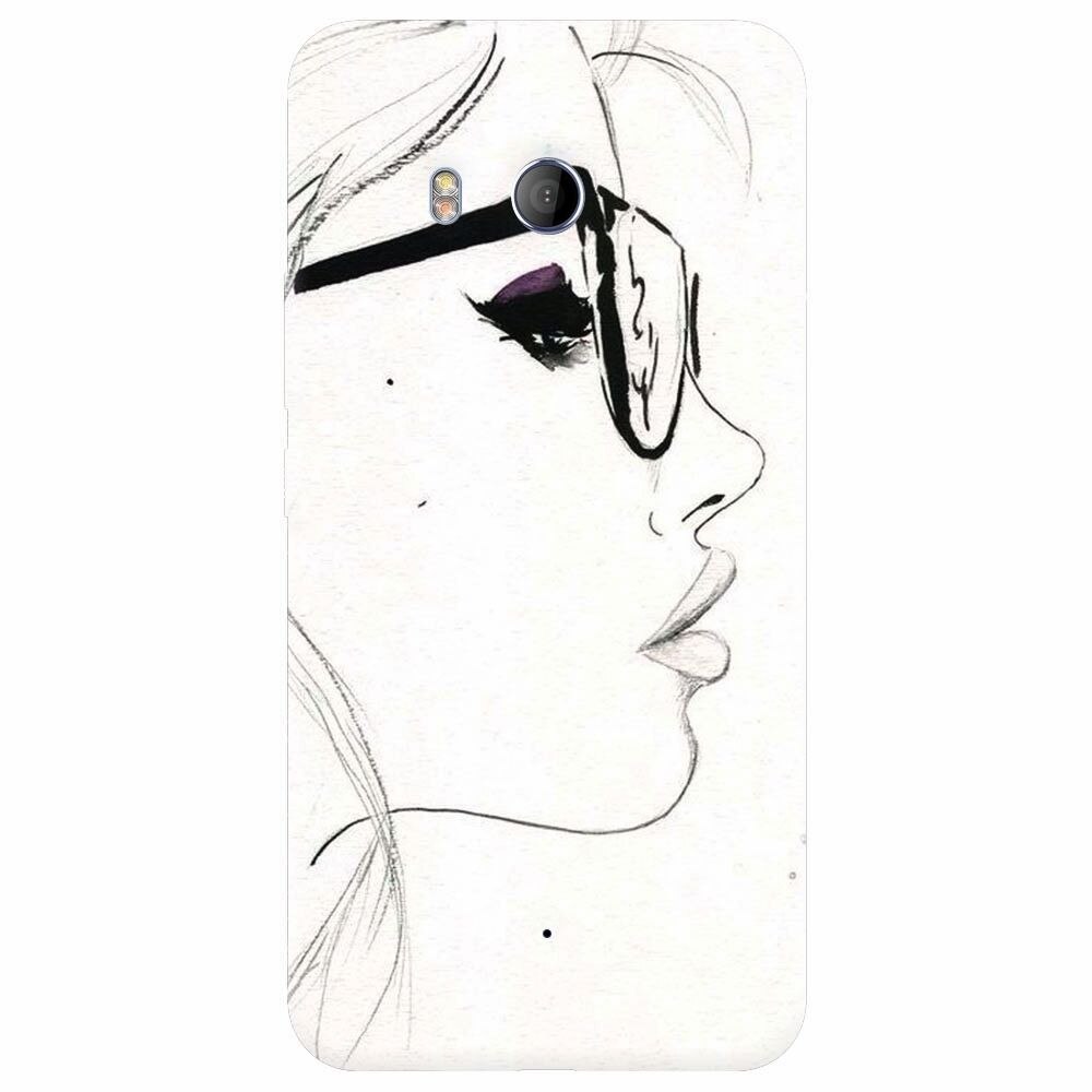 Husa silicon pentru Htc U 11, Girl Face