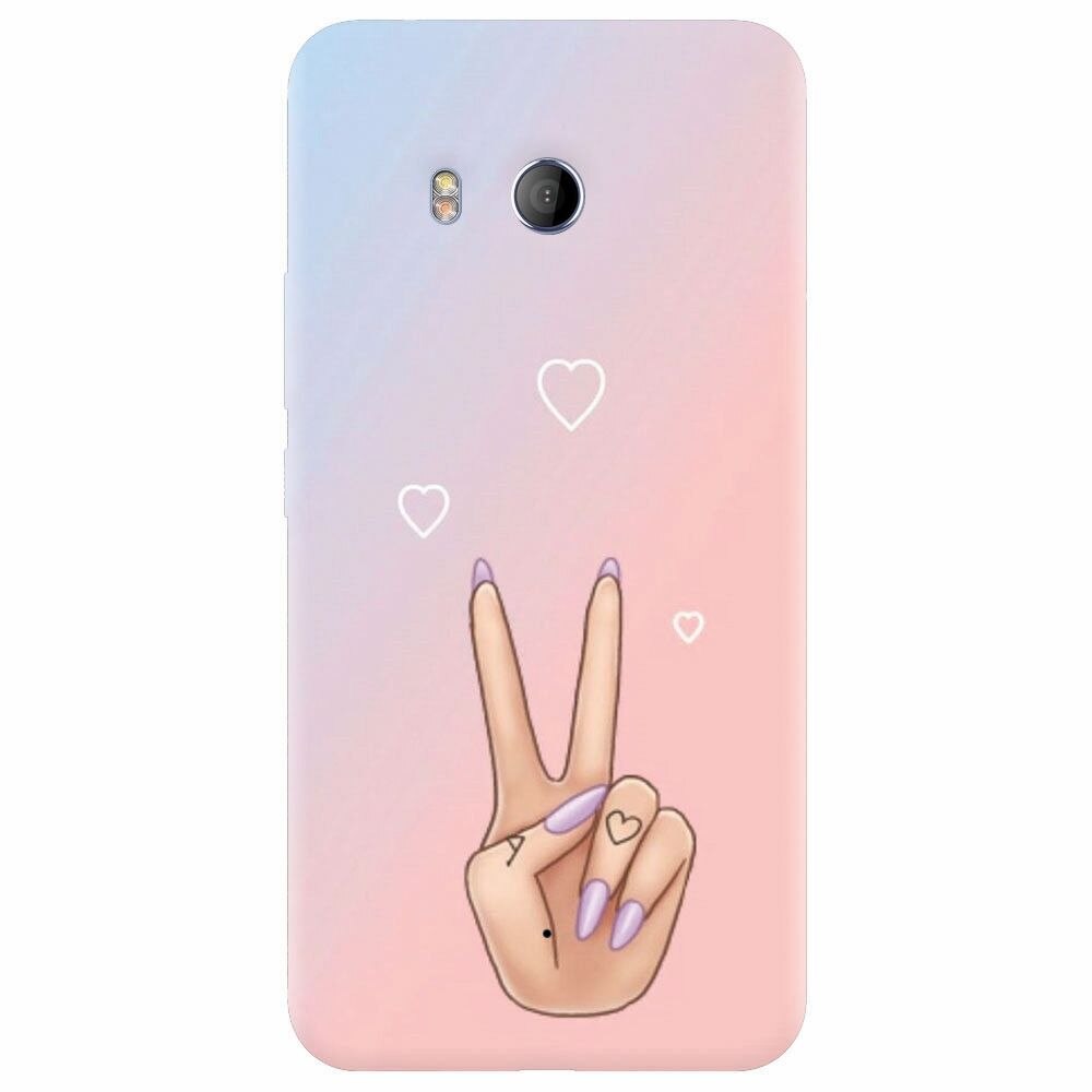 Husa silicon pentru Htc U 11, Victory Love