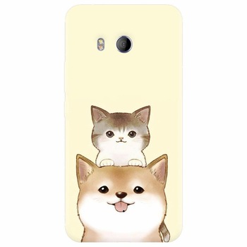 Husa silicon pentru Htc U 11, Two Cat Husa silicon pentru Htc U 11, Two Cat