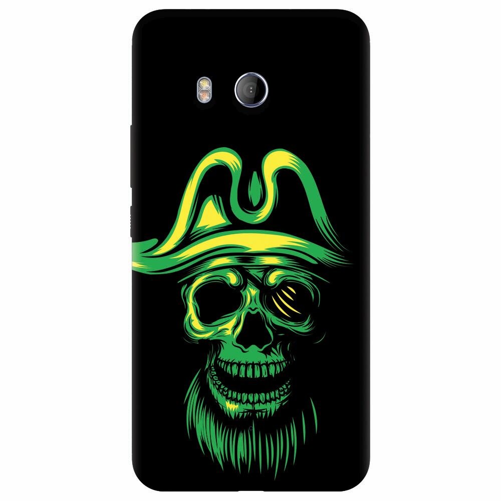 Husa silicon pentru Htc U 11, Pirate Skull