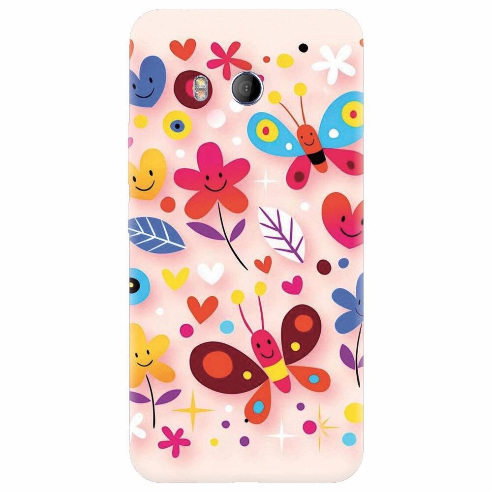 Husa silicon pentru Htc U 11, Butterfly 102