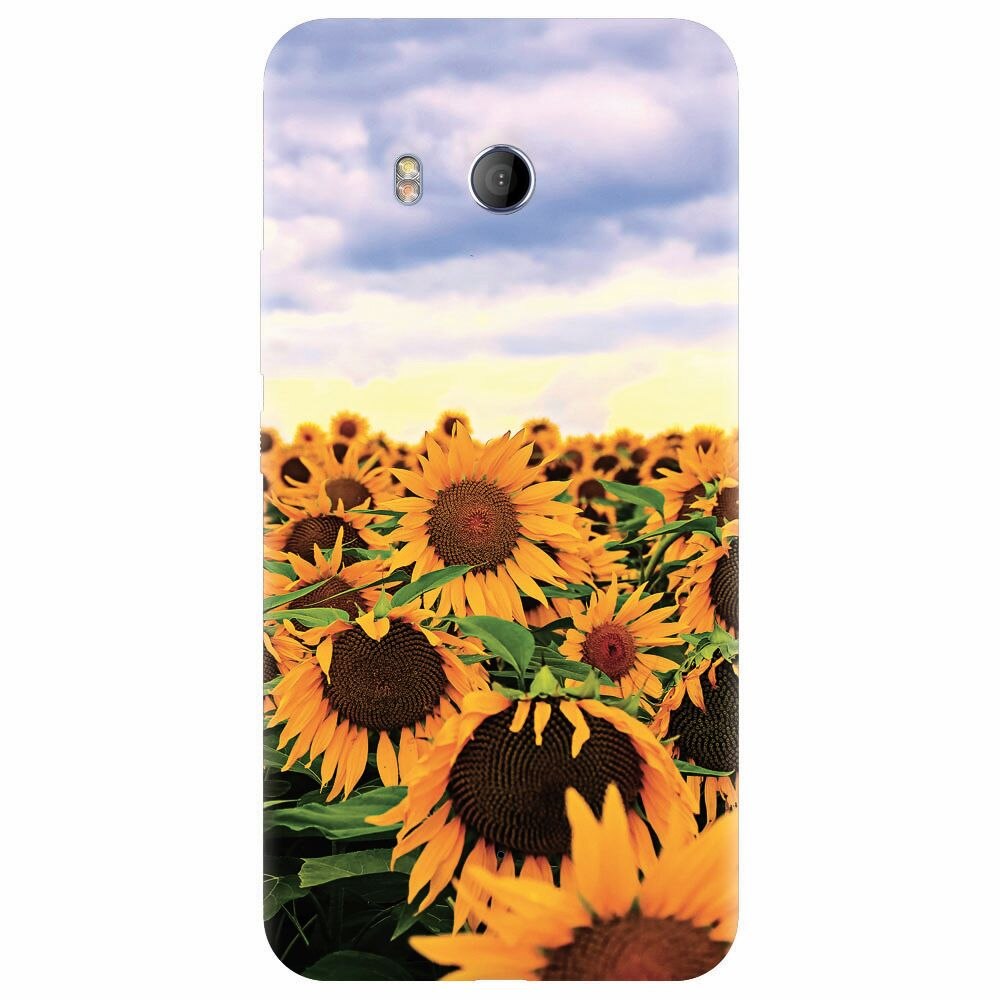 Husa silicon pentru Htc U 11, Sunflowers