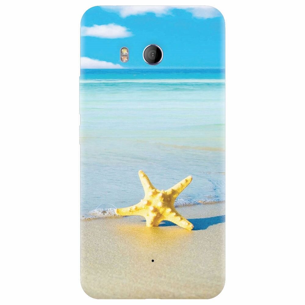 Husa silicon pentru Htc U 11, Starfish Beach