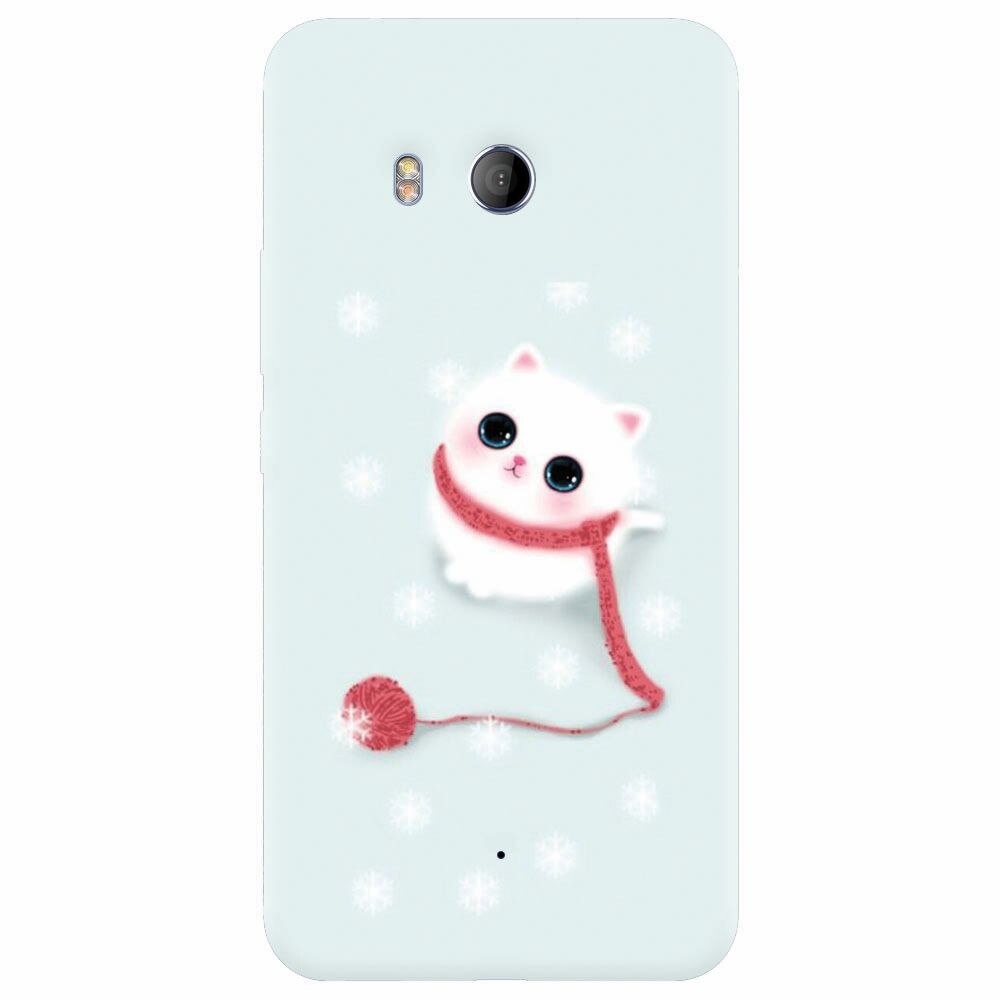 Husa silicon pentru Htc U 11, Cute Cat