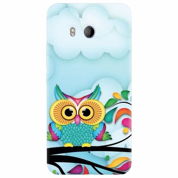 Husa silicon pentru Htc U 11, Owl 102 Husa silicon pentru Htc U 11, Owl 102