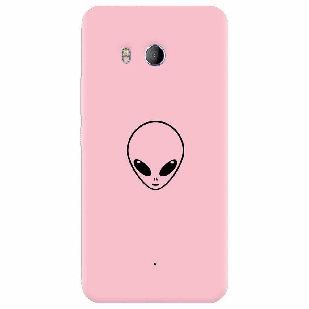 Husa silicon pentru Htc U 11, Pink Alien