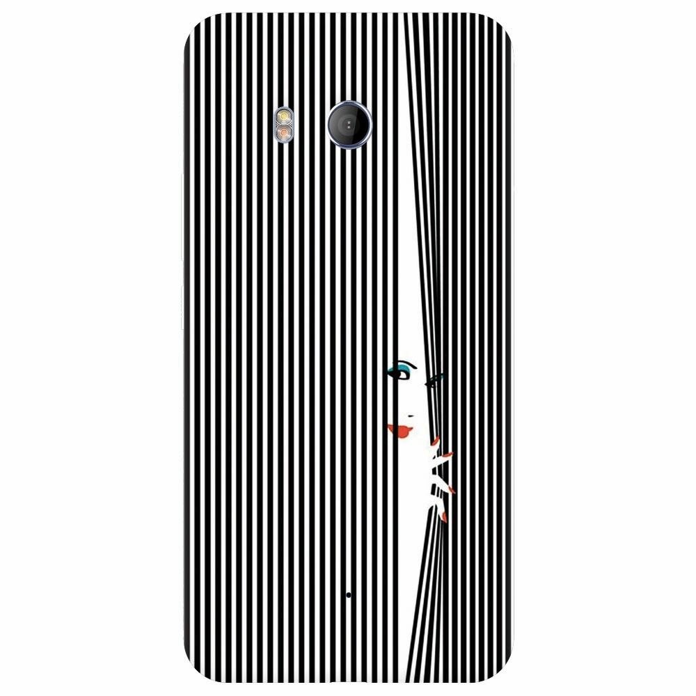 Husa silicon pentru Htc U 11, Stripe