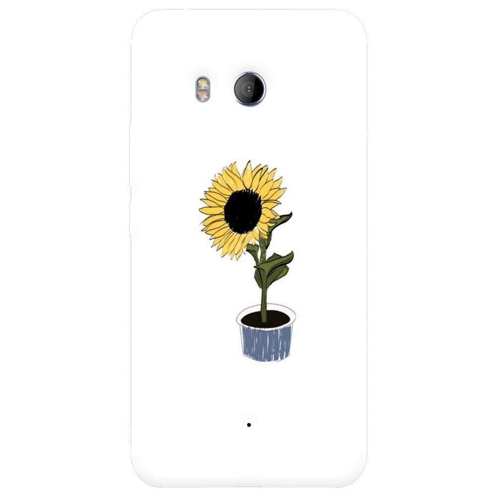Husa silicon pentru Htc U 11, Sun Flower