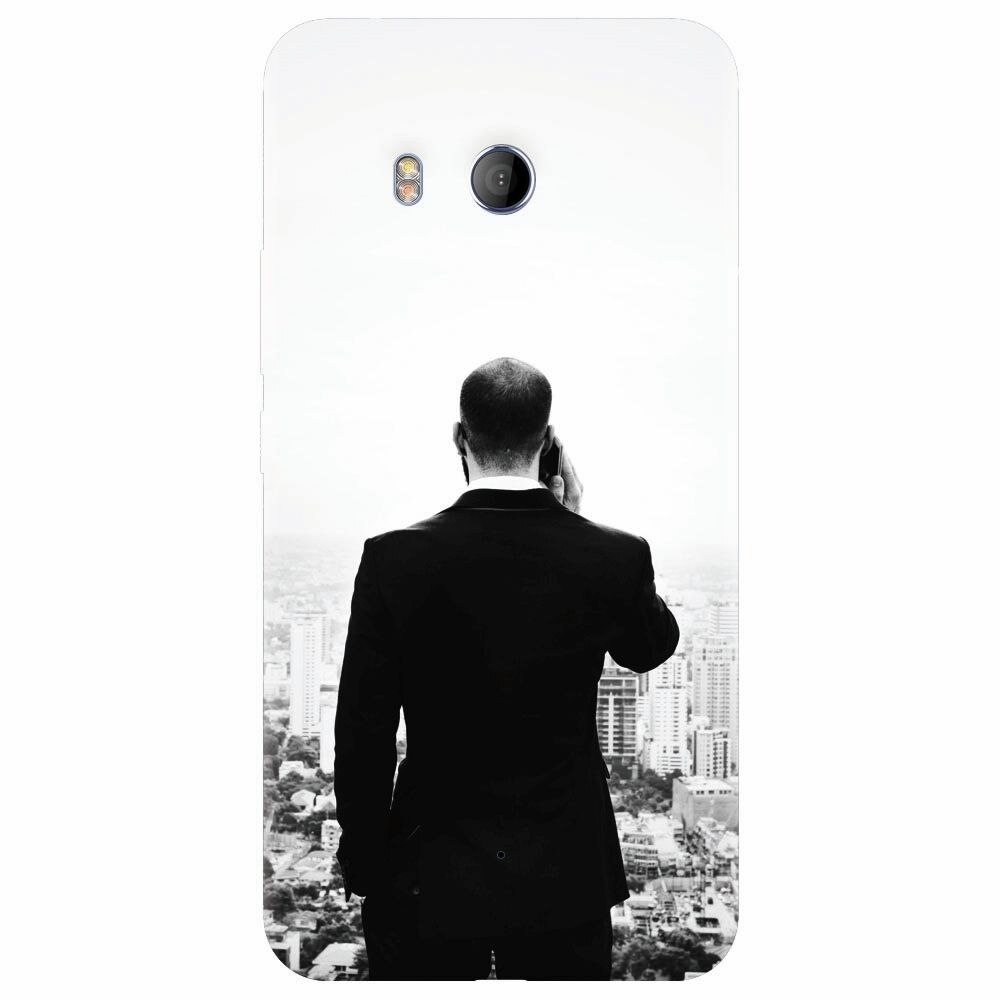 Husa silicon pentru Htc U 11, Man In Suit