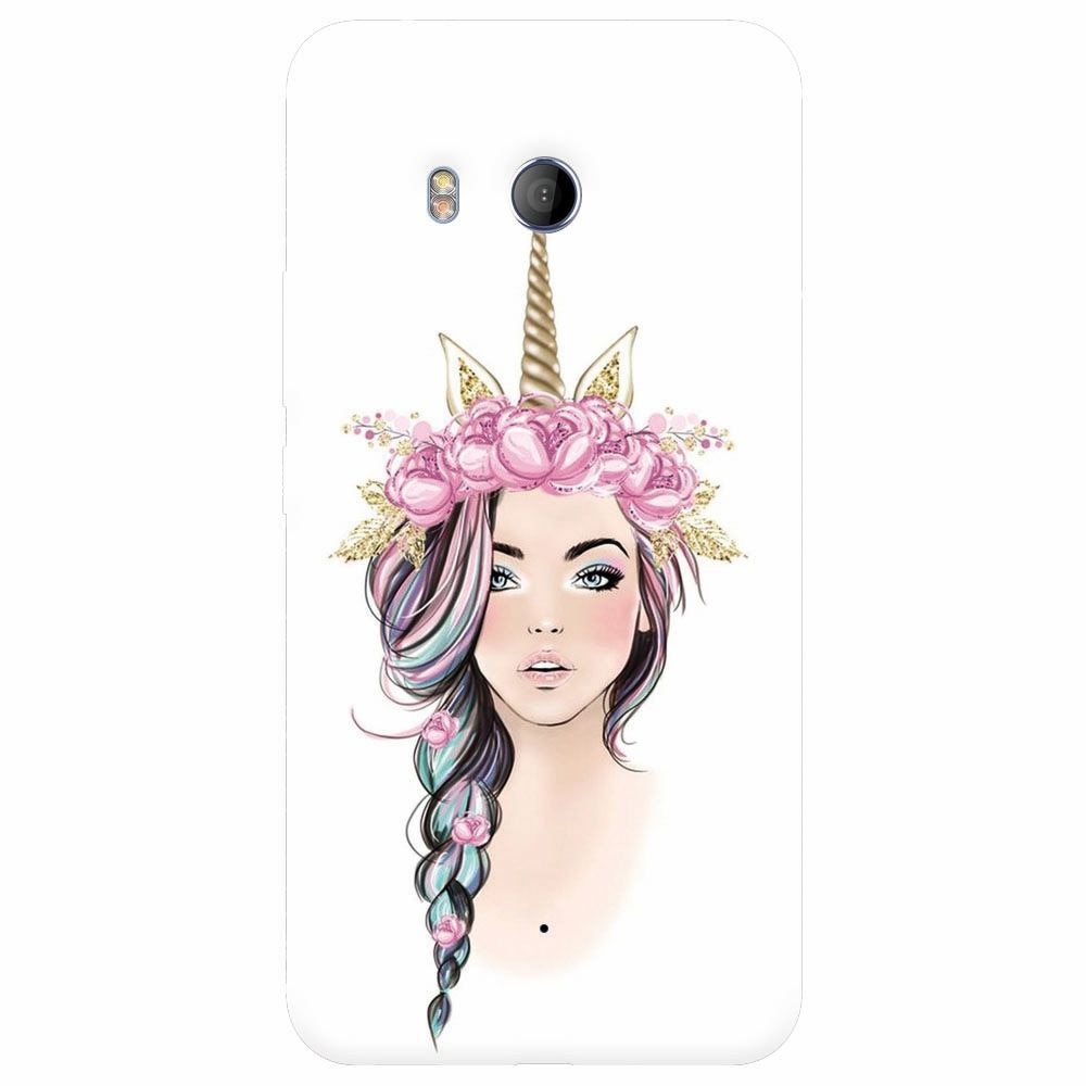 Husa silicon pentru Htc U 11, Unicorn Girl