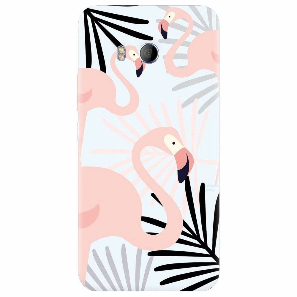 Husa silicon pentru Htc U 11, Flamingo