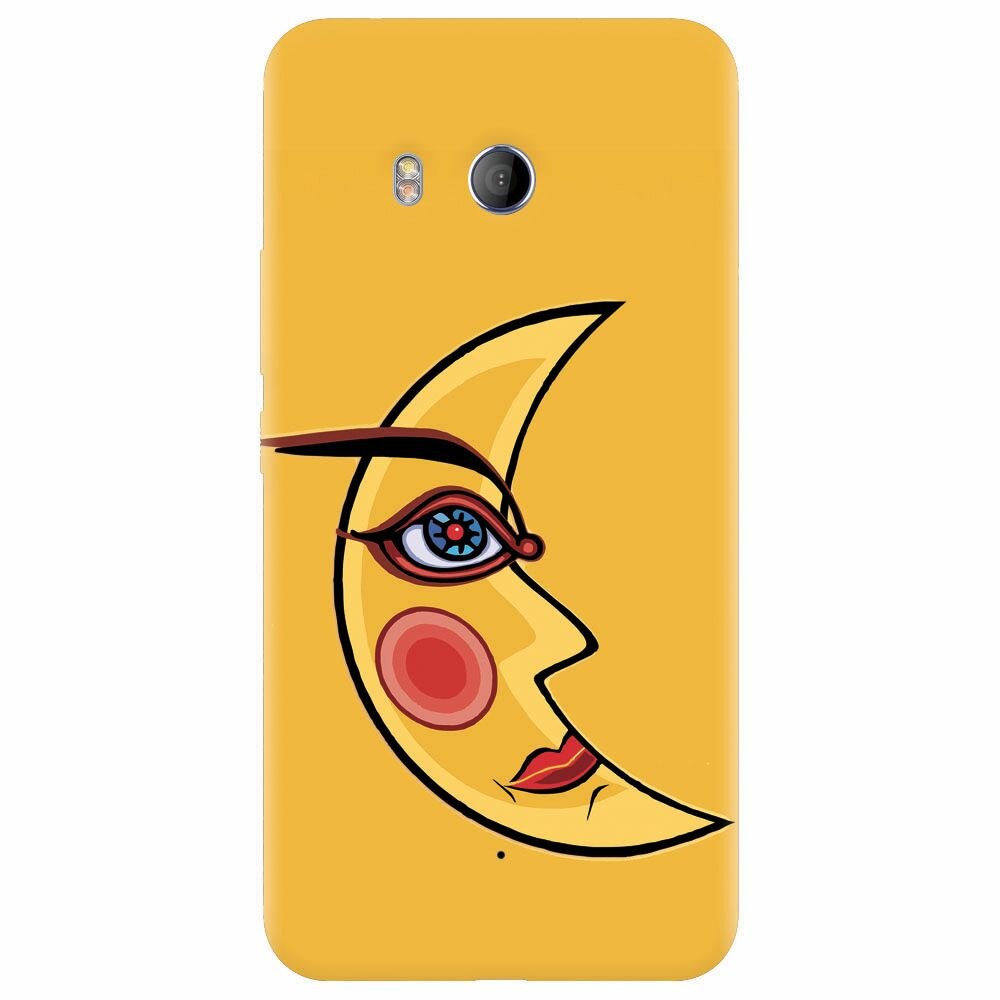 Husa silicon pentru Htc U 11, Yellow Moon