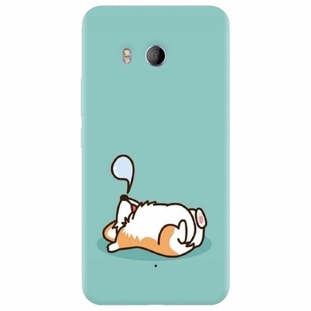 Husa silicon pentru Htc U 11, Cute Corgi Husa silicon pentru Htc U 11, Cute Corgi