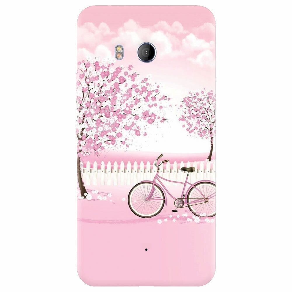 Husa silicon pentru Htc U 11, Pink Spring
