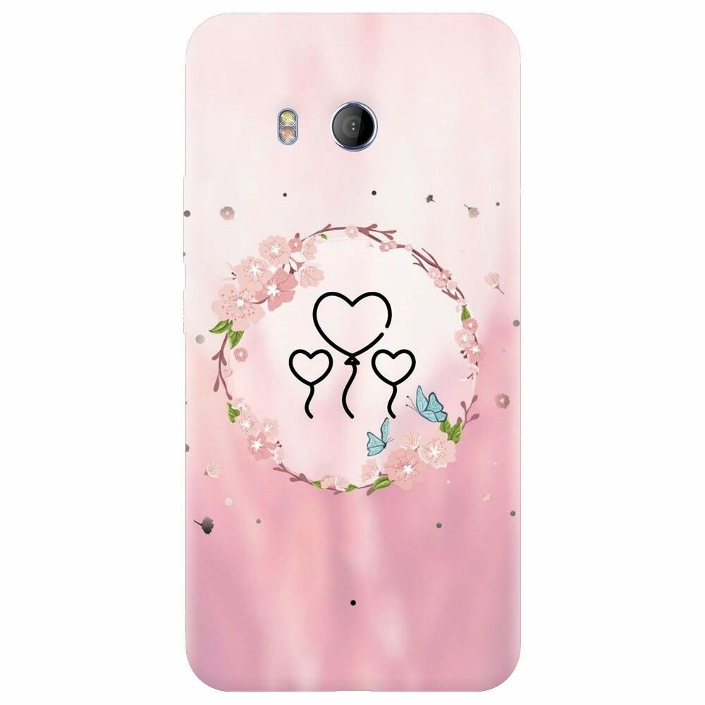 Husa silicon pentru Htc U 11, Heart Baloons