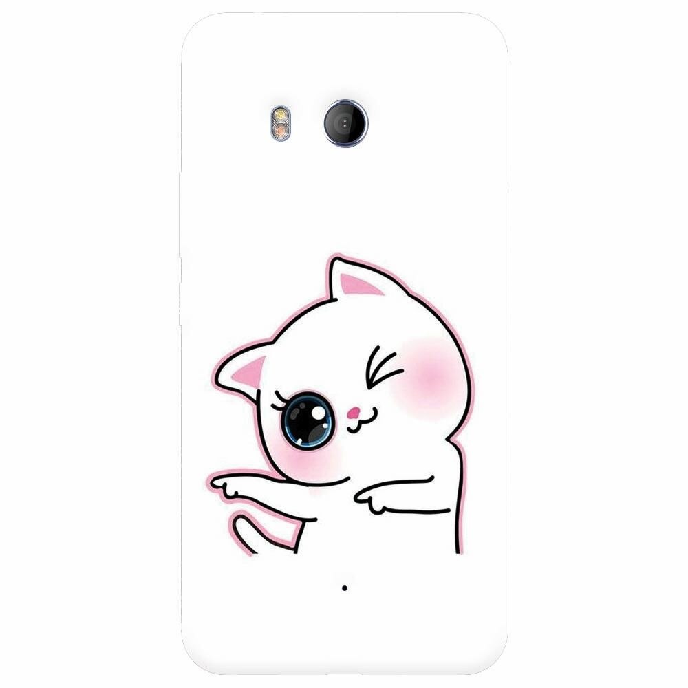 Husa silicon pentru Htc U 11, Cute Kitty